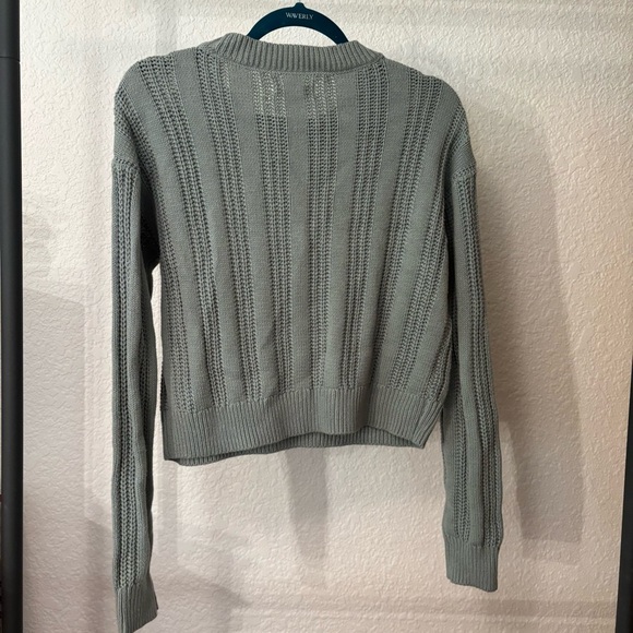 Aeropostale Sage Green Cropped Sweater. Women’s Size S. Long sleeve - Picture 3 of 8